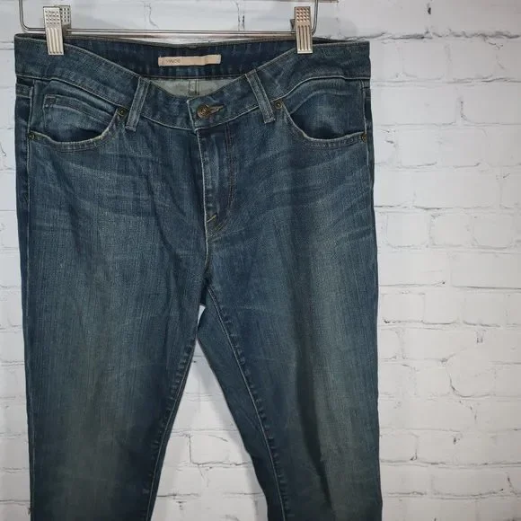 Vince Mallorca (Dark Wash) Crop Skinny Ankle Jeans Women's Size 29 - Picture 2 of 7